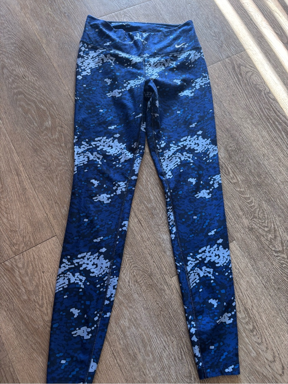 Nike Blue Camo Dri-FIT Leggings